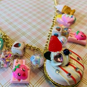 Kawaii Charm necklace cutecore candy sweets cookies Jpop